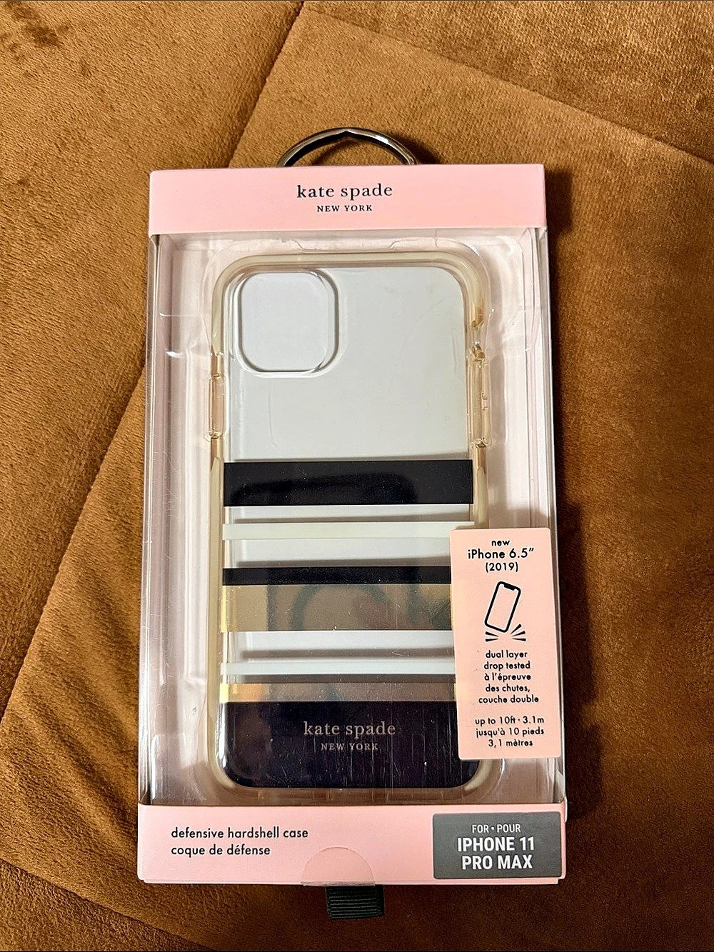 kate spade new york Defensive Hardshell Case for iPhone 11 Pro Max Striped Case